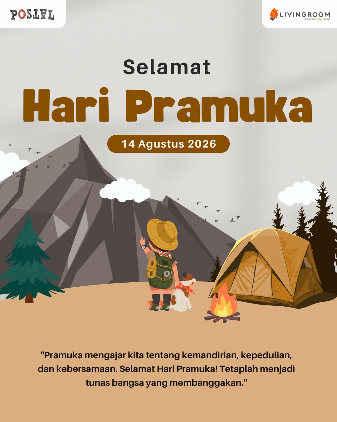 Selamat Hari Pramuka - 14 Agustus 2025
#HariPramuka
#HariPramuka2025
#pramukaindonesia
#GerakanPramuka
#SetiapPramukaAdalahKantorBerita
#SalamPramuka